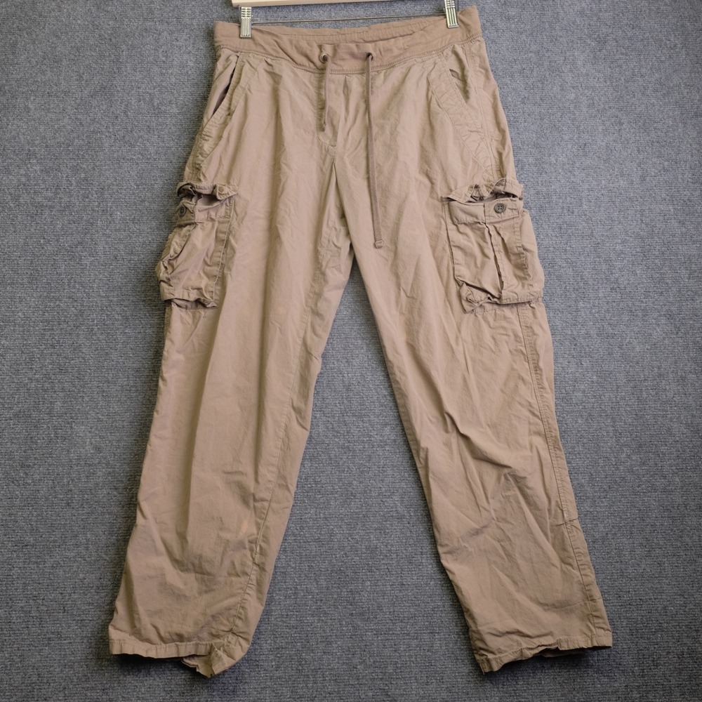 James Perse Pants Womens Size 2 Brown Cargo Taupe Wide Leg Relaxed Fit Casual